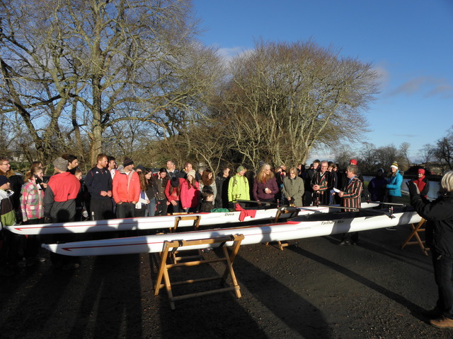 Boat naming with GB Rowing Team Members 29th December 2013